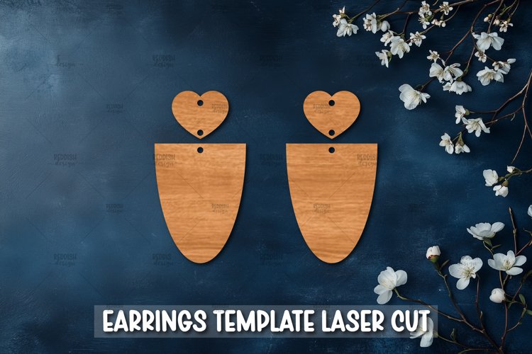 Heart Earrings Svg Image 24