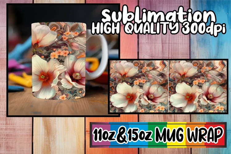 Vibrant Springtime Bloom Mug Sublimation 11oz/15oz