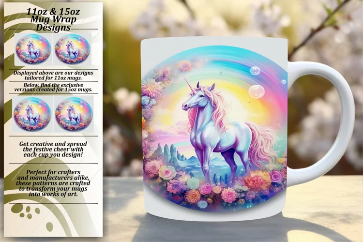 Unicorn Bliss Mug Wrap Magic