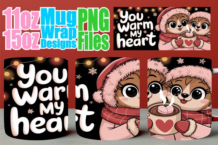 Cherished moments 11oz 15oz mug wrap, Love