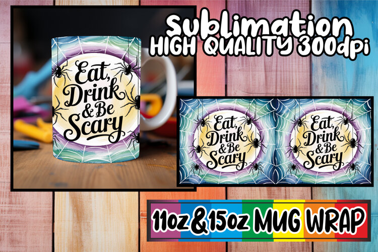Blissful nights sublimation print wrap, Halloween example image 1
