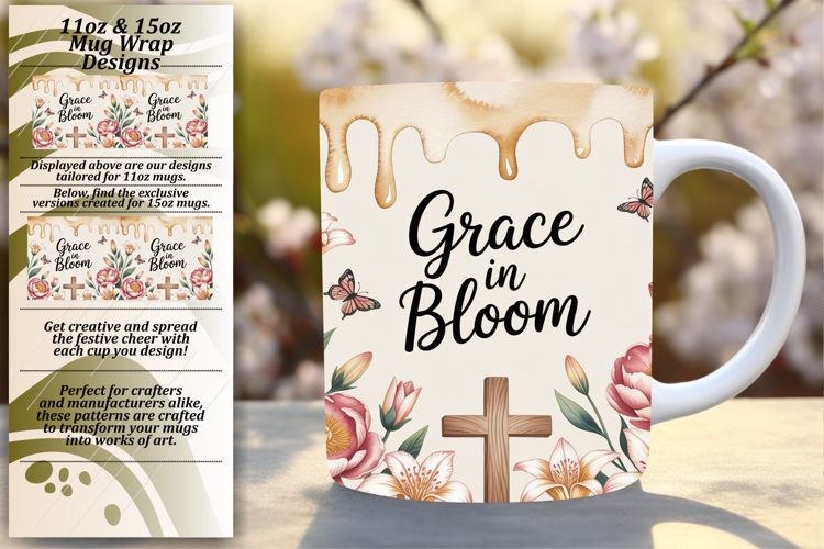 Lovely 11oz Mug Wrap Png Template , Christian