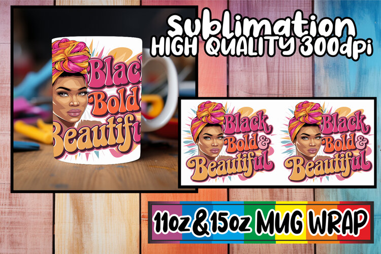 Bright horizons sublimation print wrap, Black Woman example image 1