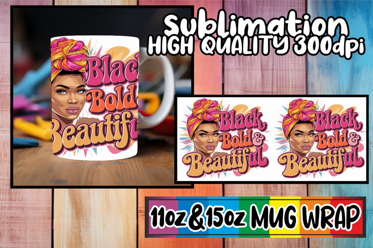 Bright horizons sublimation print wrap, Black Woman
