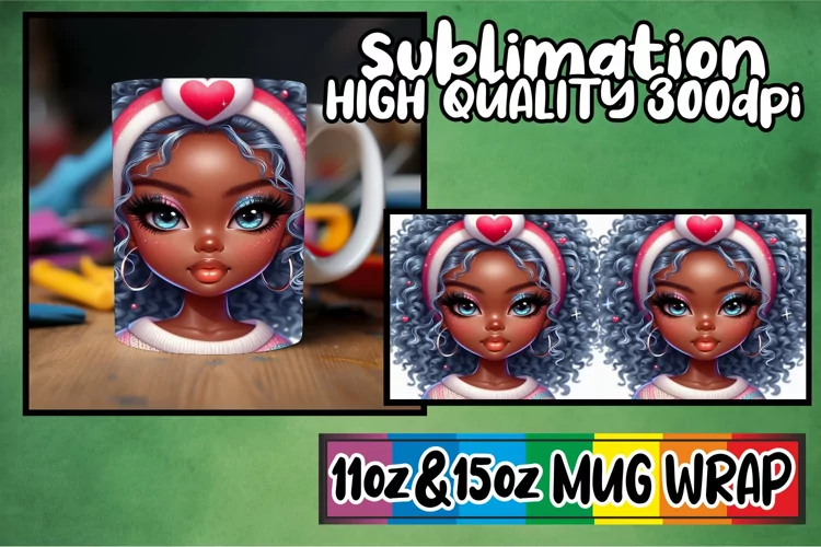 Unique vibes sublimation print wrap, Love Girl
