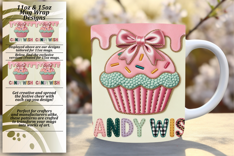 Nature 15oz Mug Wrap Png Design , Holiday