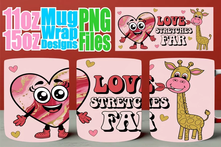 Uplifting days 11oz 15oz sublimation wrap, Valentines
