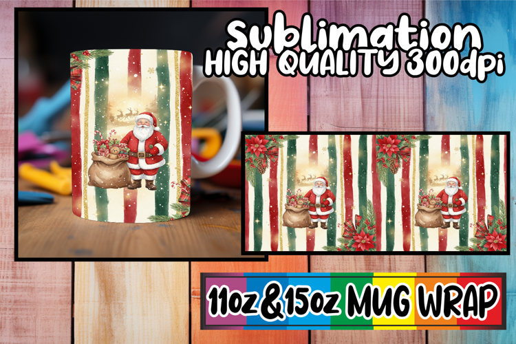Captivating colors sublimation wrap, Christmas