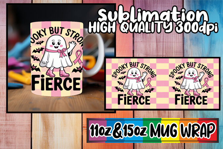 Timeless beauty 11oz 15oz mug wrap, Ghost Cancer example image 1