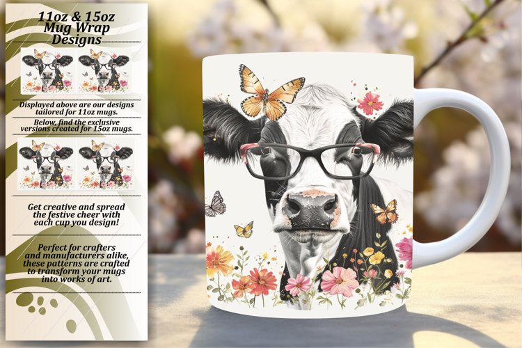 Springtime Cow Bliss Mug Design example image 1