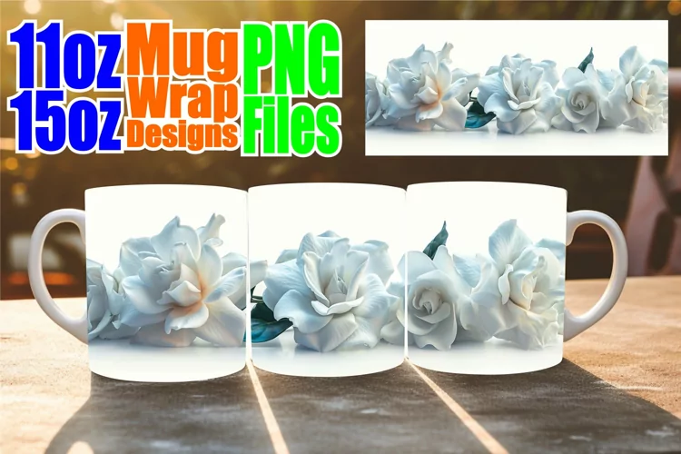 Springtime Delight Cup Wrap: Floral Sublimation