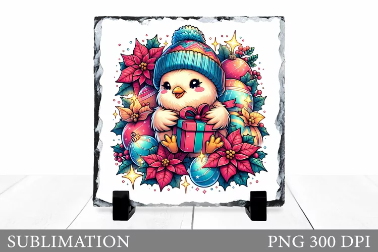 Christmas Bird Sublimation. Christmas Bird Slate Design