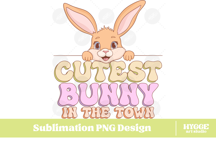 Easter Bunny Sublimation PNG Chick Farm Hip Hop Spring Joy