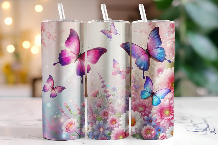 Flowers Tumbler Wrap | Sublimation | Tumblers