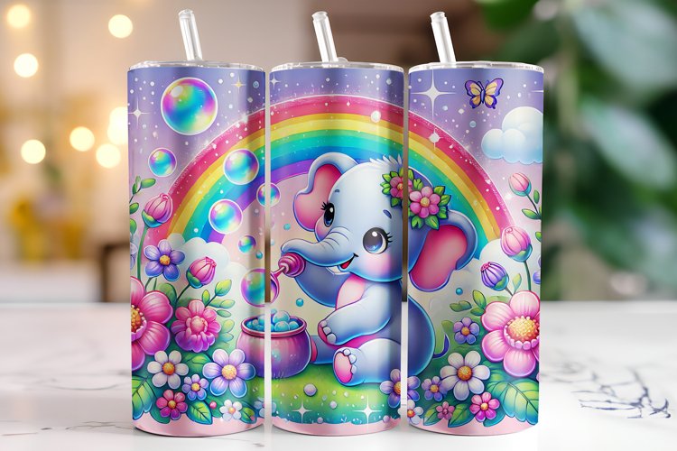 Elephant Tumbler Wrap | Sublimation | Tumblers