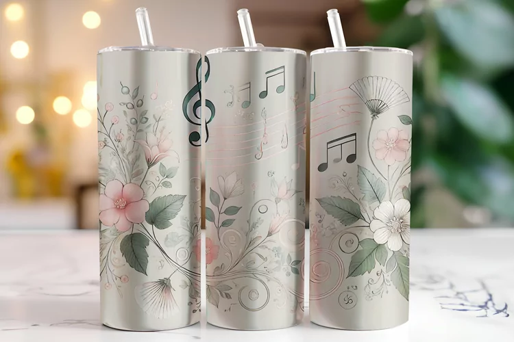 Music Tumbler Wrap | Sublimation | Tumblers
