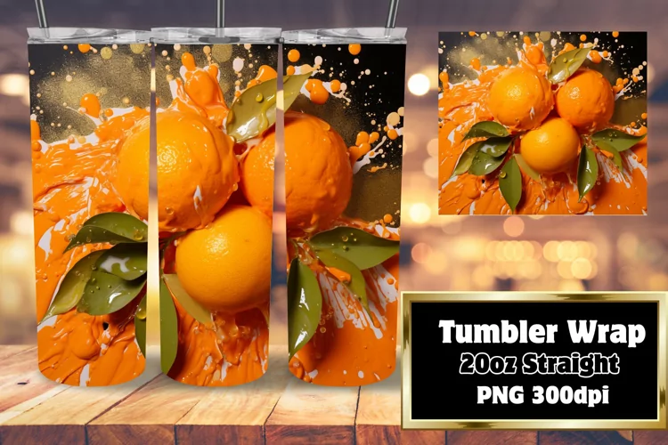 Colorful Orchard 3D Tumbler Delight