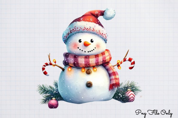 Cute Snowman Clipart Image 19