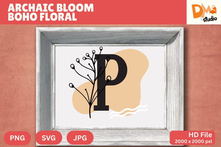 Floral Letter Svg Image 8