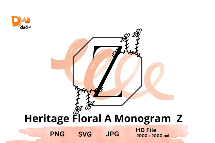 Heritage Floral Monogram