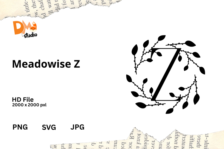 Floral Monogram Letter Svg Image 11