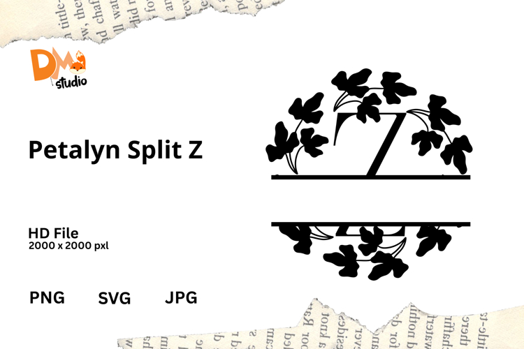 Floral Monogram Letter Svg Image 3