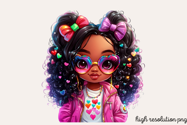 Black Girl Afro Png Image 7
