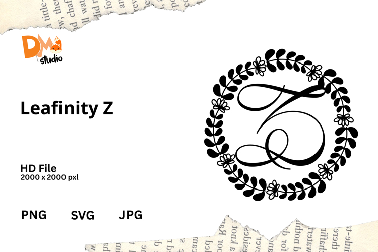Floral Monogram Letter Svg Image 23