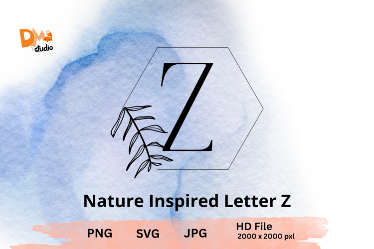 Leaf Monogram Svg Image 23