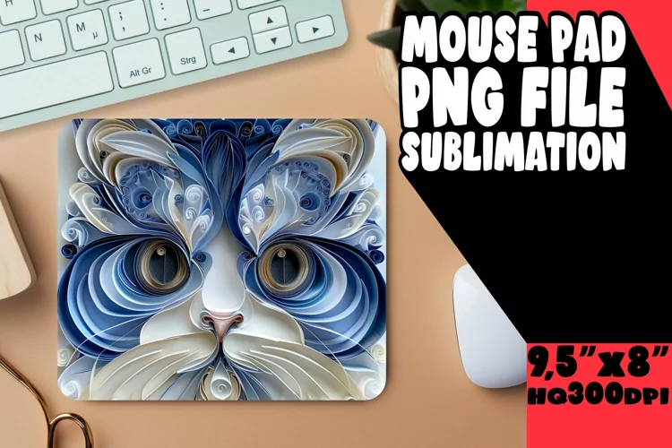 Feline Finesse 3D Mouse Pad - Cat Lover