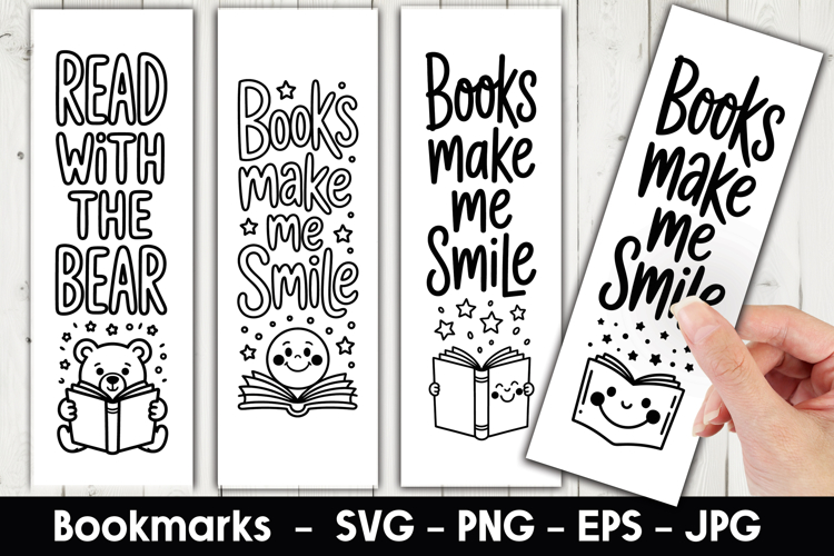 Books Smile Bookmark Sublimation