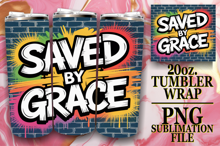 Cheerful Reflections 20oz tumbler wrap, Religious