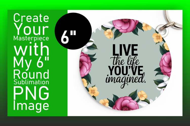 Colorful Round Design Keychain Artwork , Religious