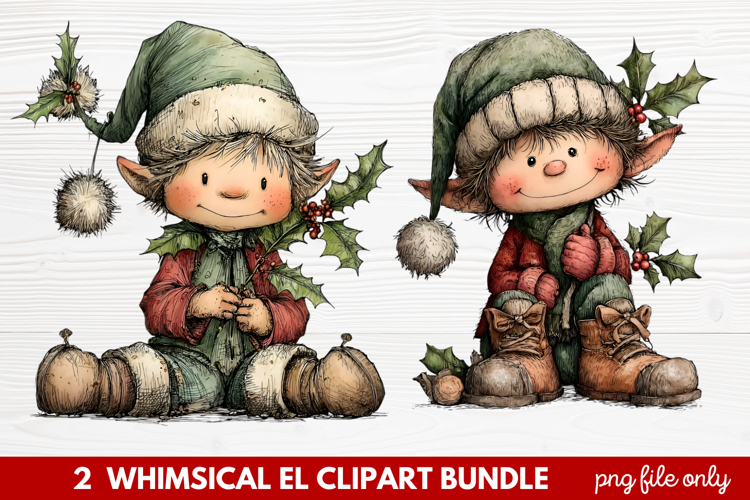 Cute Elf Clipart Image 19