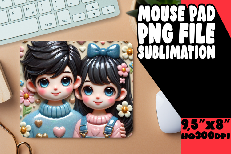 JOYFUL DESK MAT CREATIVE DESIGN, 3D Characters