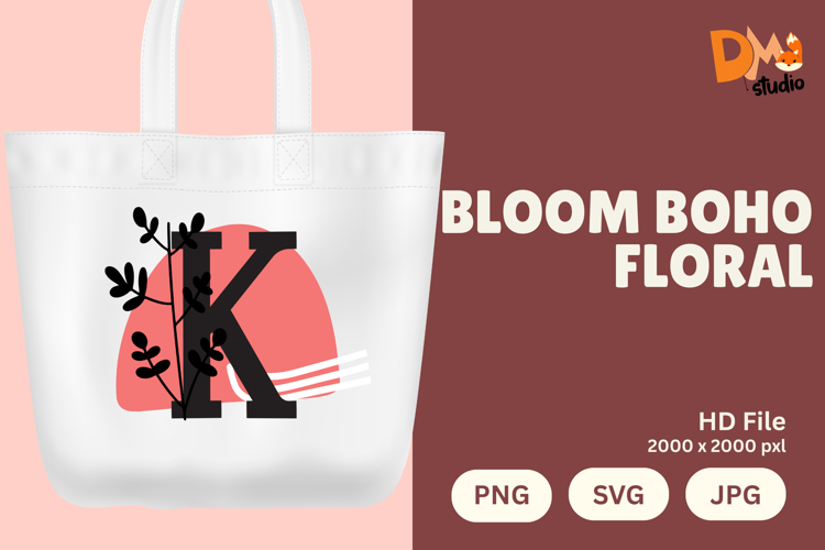 Boho Floral Svg Image 14