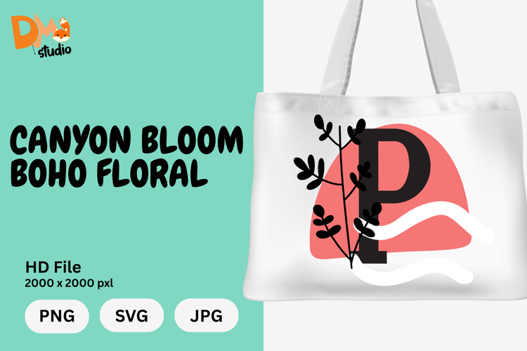 Boho Floral Svg Image 7