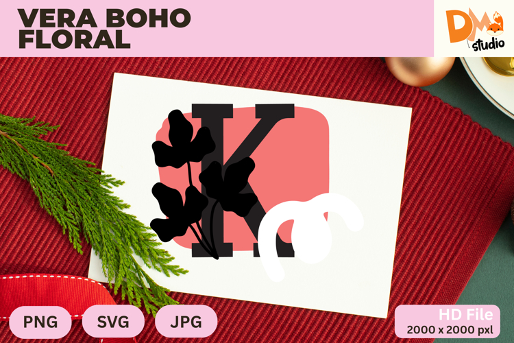 Boho Floral Svg Image 18