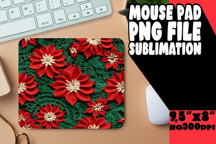 Festive Winter Holiday Sublimation Mats example image 1