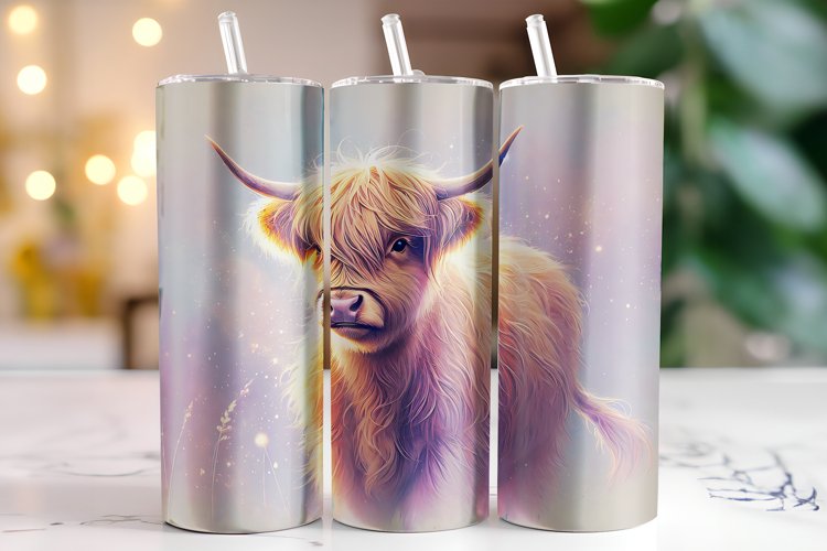 Highland Cow Tumbler Wrap | Sublimation | Tumblers