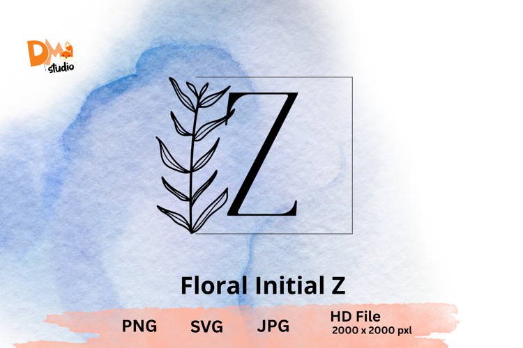 Leaf Monogram Svg Image 13