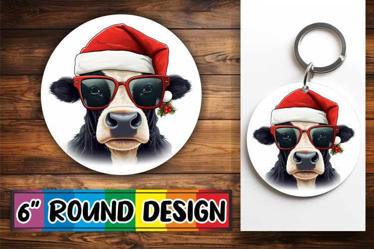 Holiday Cow Sublimation for Joy example image 1