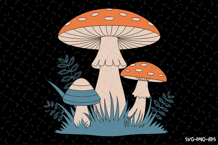 Mushrooms Svg Image 5