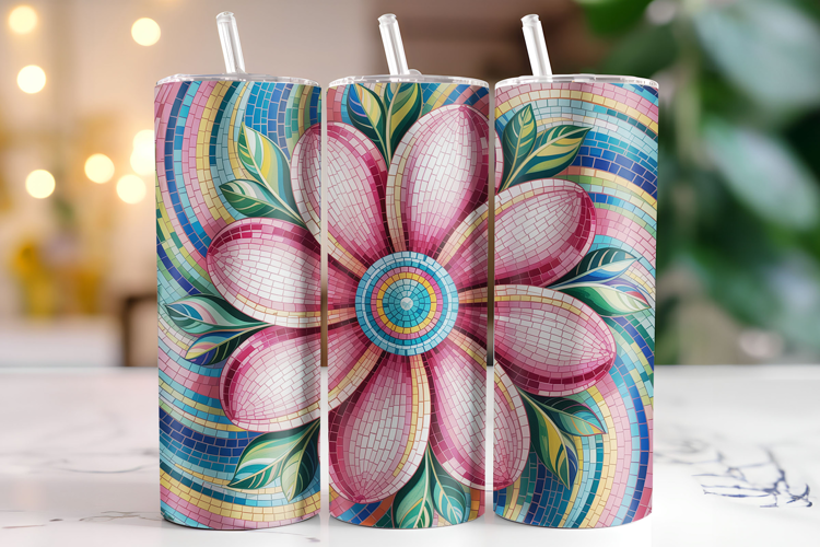 Flowers Tumbler Wrap | Sublimation | Tumblers