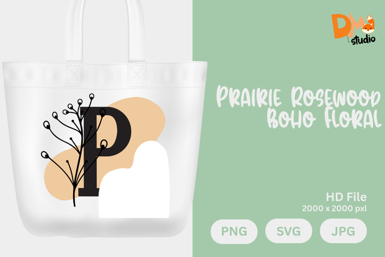 Floral Monogram Letter Svg Image 7