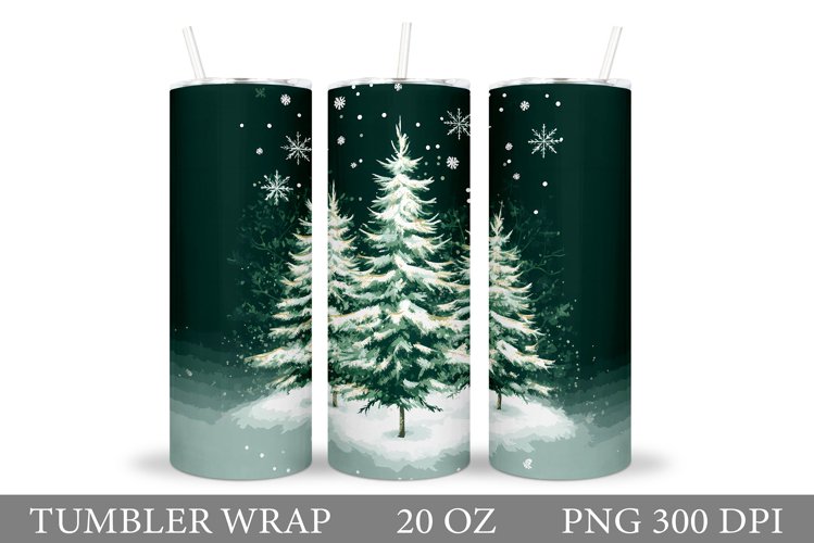 Christmas Tree Tumbler Design. Christmas Tree Sublimation