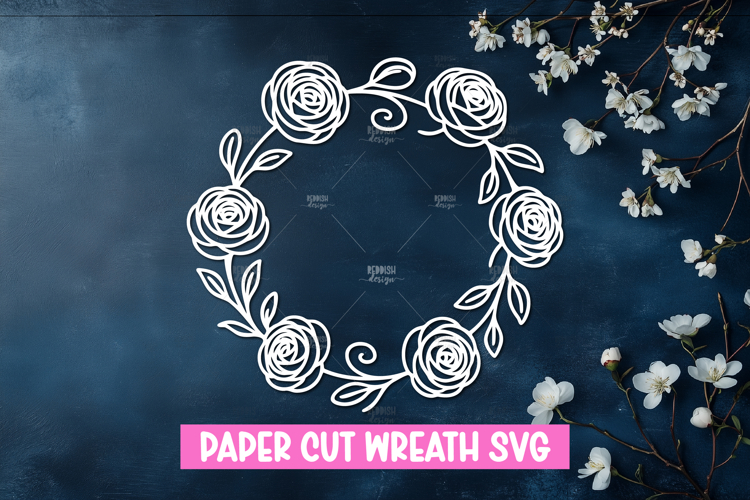 Floral Wreath Svg Image 16