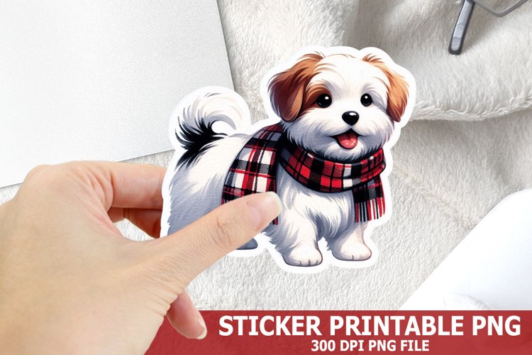 Christmas Dog Clipart Image 16