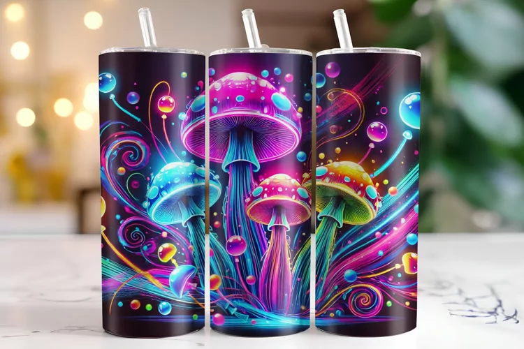Mushroom Tumbler Wrap | Sublimation | Tumblers