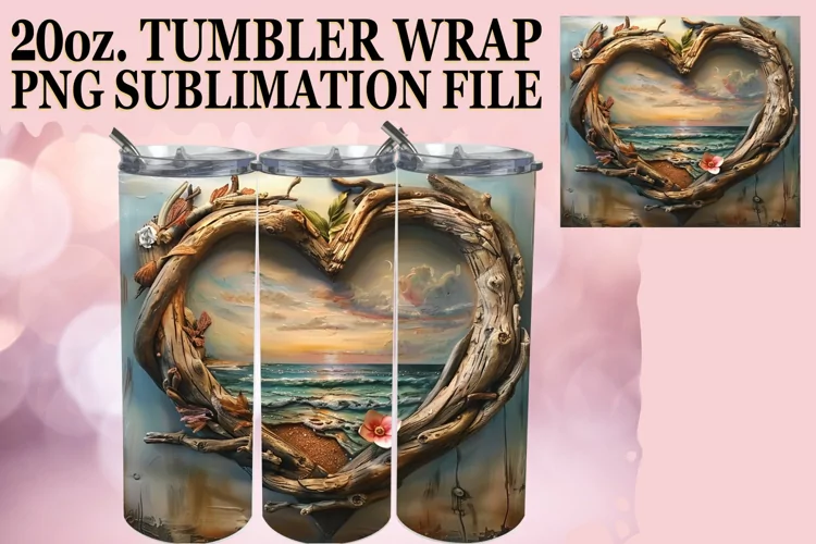 Heartfelt Landscapes: 20oz Wood Sublimation